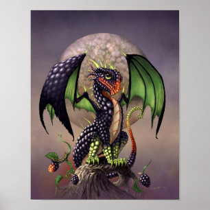 Póster Blackberry Dragon 11x14 (4x6 y superior)