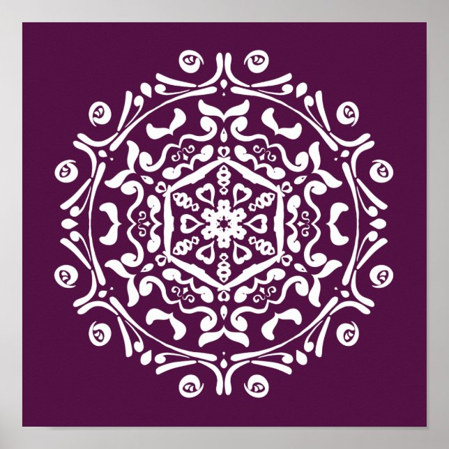 Póster Blackberry Mandala (Frente)