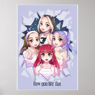 Póster BLACKPINK Cómo te gusta esa versión de hielo