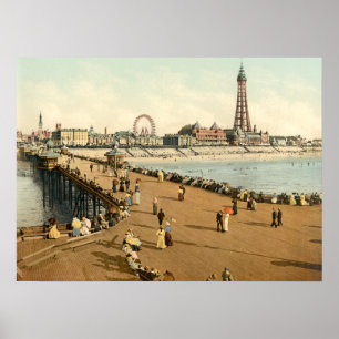 Póster Blackpool III, Lancashire, Inglaterra