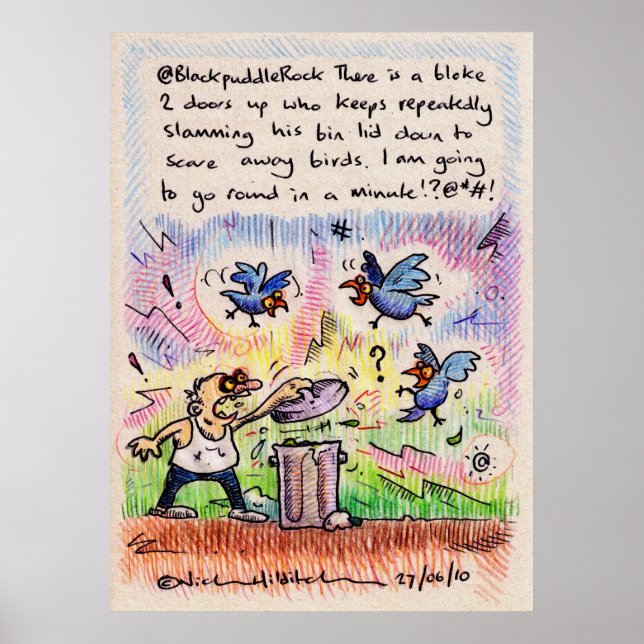 Póster @BlackpuddleRock la imprenta irkafirka (Frente)