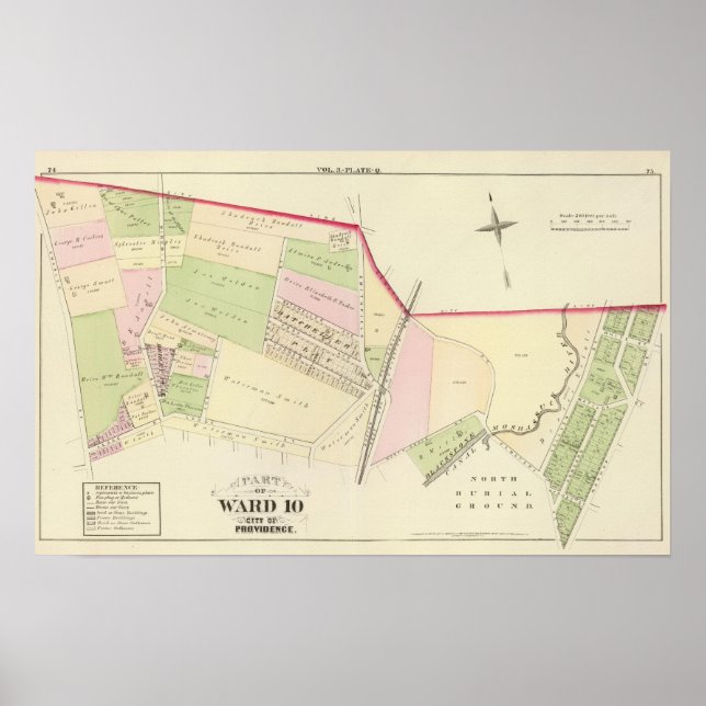 Póster Blackstone Canal North Burial Ground Batcheller (Frente)