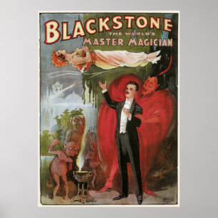 Póster Blackstone, el mago maestro del mundo, 1934