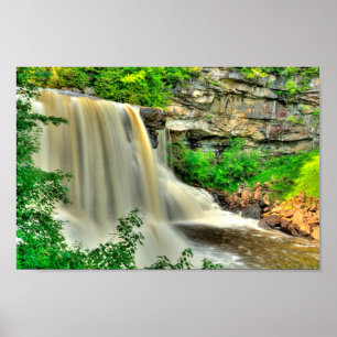Póster Blackwater Falls, West Virginia.