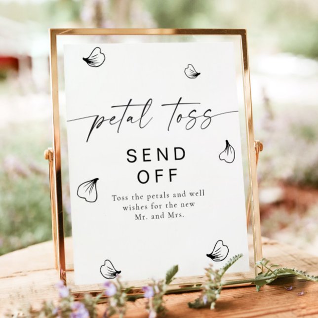 Póster BLAIR Boda bohemio moderno Petal Toss despiden (Subido por el creador)