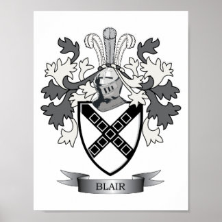 Póster Blair Family Crest Coat of Arms