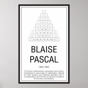Póster Blaise Pascal