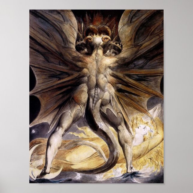 Póster BLAKE The Great Red Dragon and the Woman Clothed i (Frente)