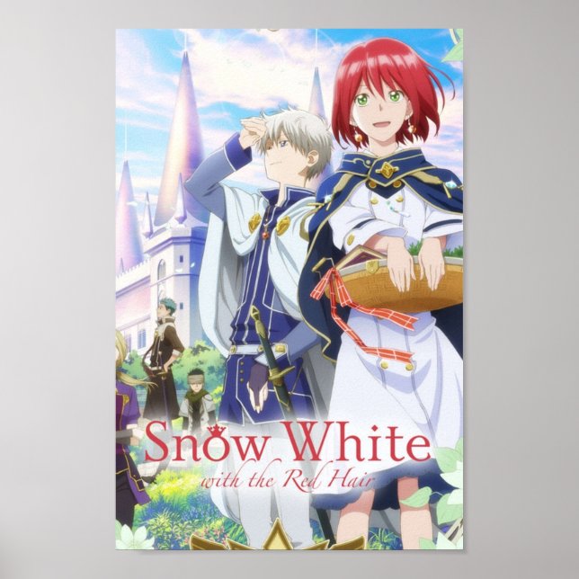 Póster Blancanieves con la cubierta del anime del pelo ro (Frente)