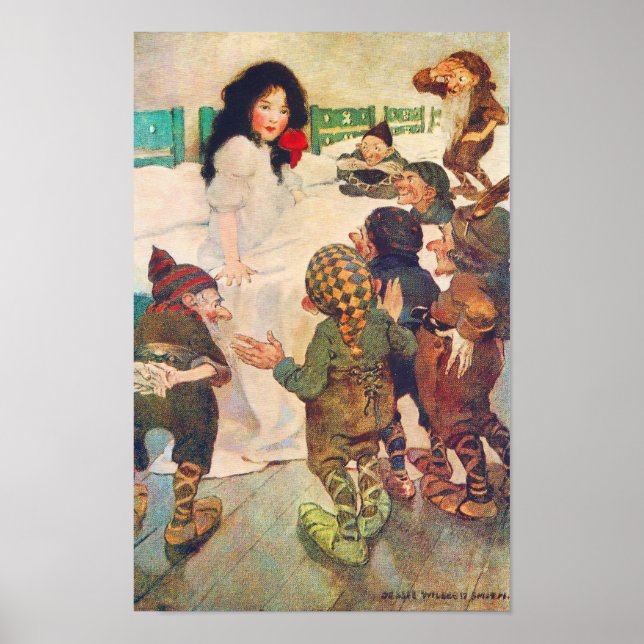 Póster Blancanieves y el Poster de los siete enanos (Frente)