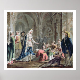 Póster Blanche de Castille (1185-1252) rompe para arriba