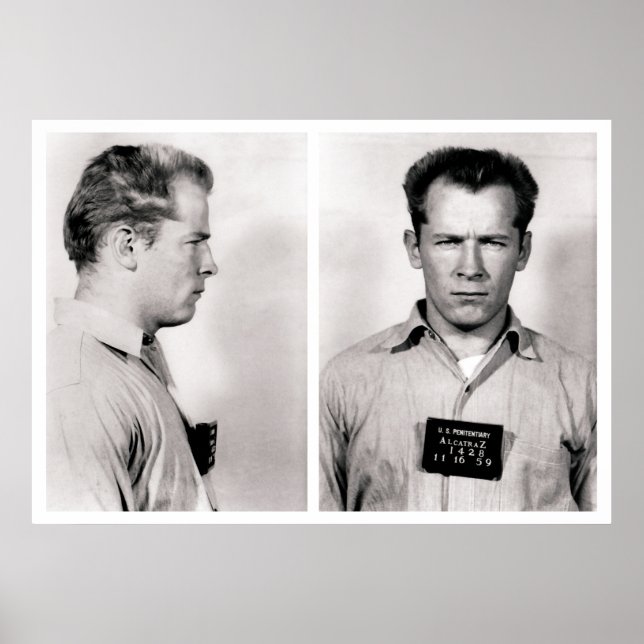 PÓSTER BLANCO BLOG ALCATRAZ MUGSHOT 1959 (Frente)