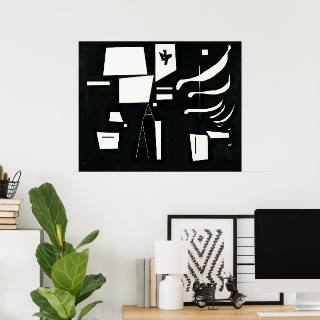 Póster Blanco – Suave y Duro | Kandinsky | (Oficina en casa)