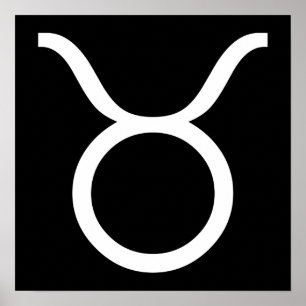 Póster blanco taurino