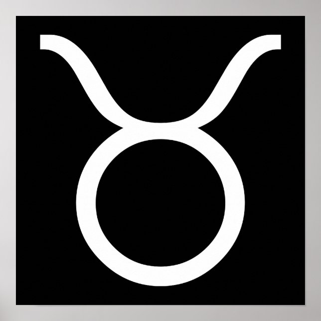 Póster blanco taurino (Frente)