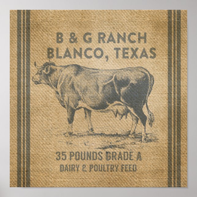 Póster Blanco Texas (Frente)