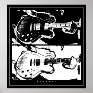 Póster Blanco y negro