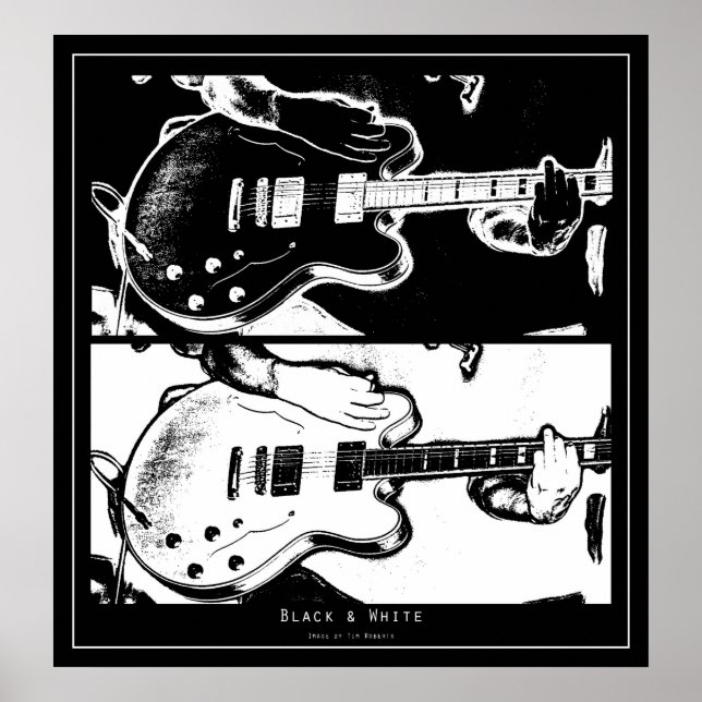 Póster Blanco y negro (Frente)