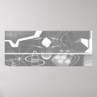 Póster Blanco y negro
