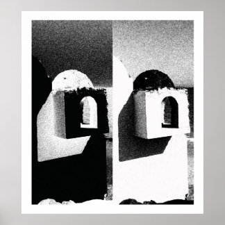 Póster Blanco Y Negro Binario, Fuerteventura