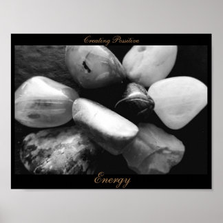 Póster Blanco y negro/ Creación de un Poster de energía p