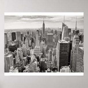 Póster Blanco y negro de Nueva York