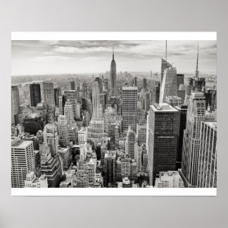 Póster Blanco y negro de Nueva York