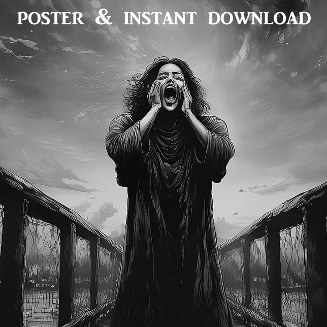 Póster Blanco y negro El arte inspirado por la crema | (Subido por el creador)
