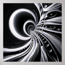 Blanco y negro en el agujero de gusano