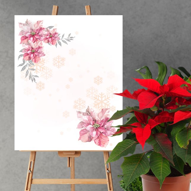 Póster Blank Crea tu propia poinsettia de copo de nieve (Subido por el creador)