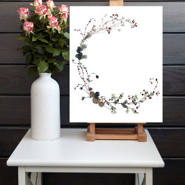 Póster Blank Crea tu propio boho rústico de invierno