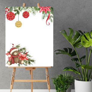 Póster Blank Crea Tus Propios Ornamentos De Navidad De In
