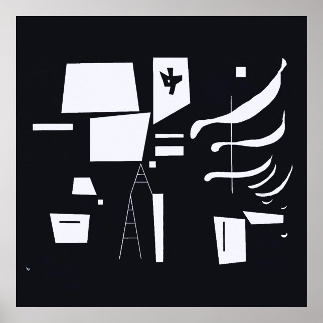 Póster Blanquecino y duro - Kandinsky (Frente)