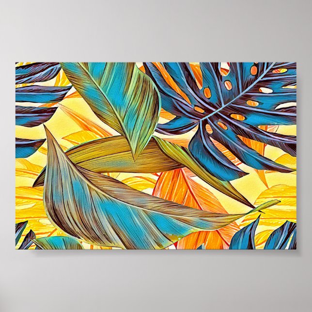 Póster Blätter en Farben (Frente)