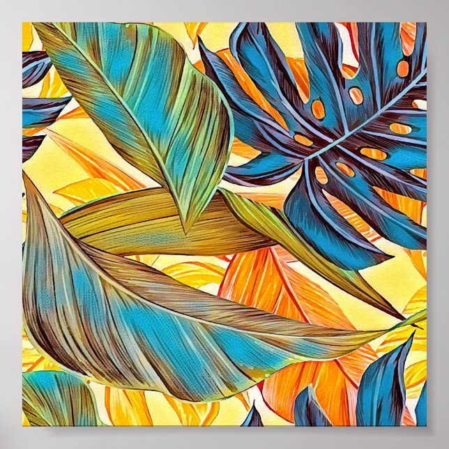 Póster Blätter en Farben (Frente)