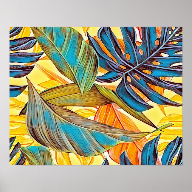 Póster Blätter en Farben (Frente)