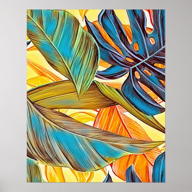 Póster Blätter en Farben (Frente)