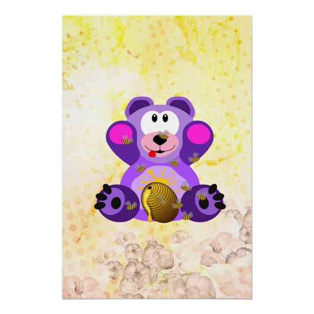 Póster Blauer Honig Bär (Anverso)