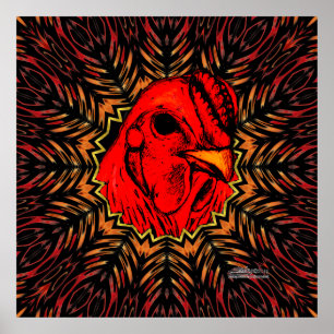Póster Blazing Brahma
