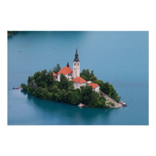 Póster Bled Eslovenia