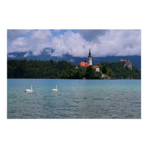 Póster Bled Eslovenia