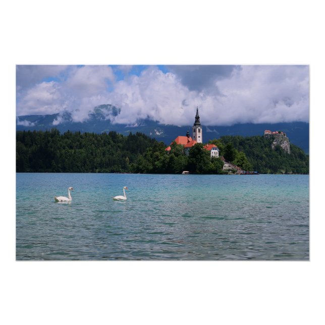 Póster Bled Eslovenia (Anverso)