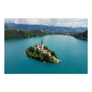 Póster Bled Eslovenia