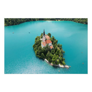 Póster Bled Eslovenia