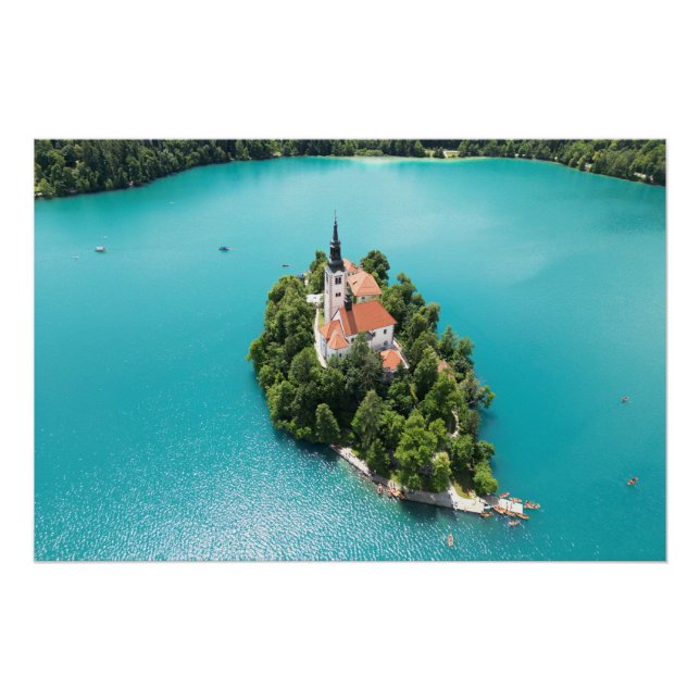 Póster Bled Eslovenia (Anverso)