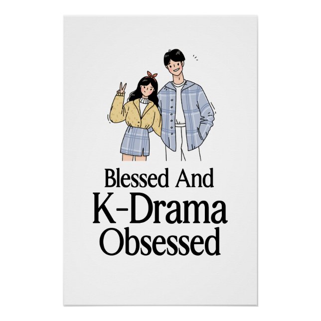 Póster Blessed and K-Drama Obsessed (Anverso)