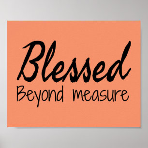 Póster Blessed Beyond Measure