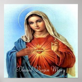 Póster Blessed Mary print