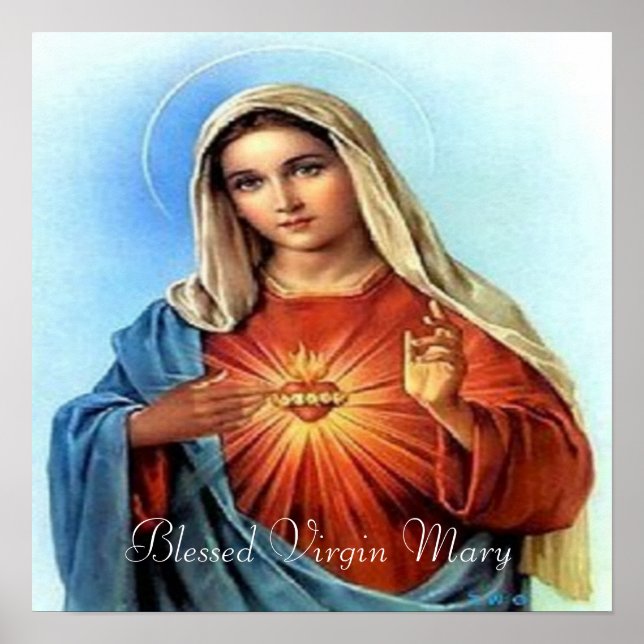 Póster Blessed Mary print (Frente)