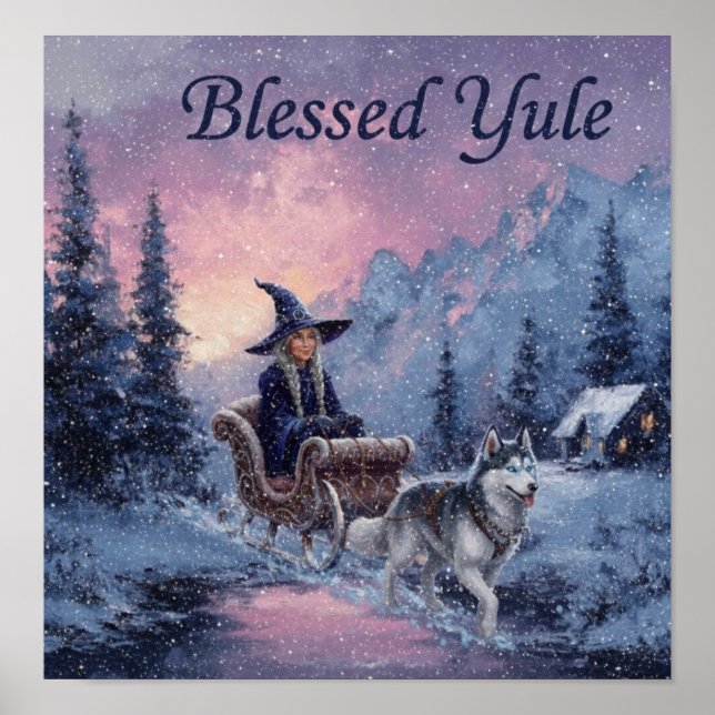 Póster BlessedYuleWitch (Frente)